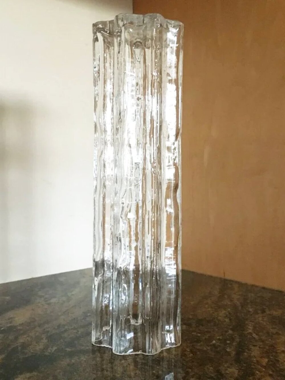 Crystal Glass Cylinder Pendant Light Chrome Hanging Fixture #1